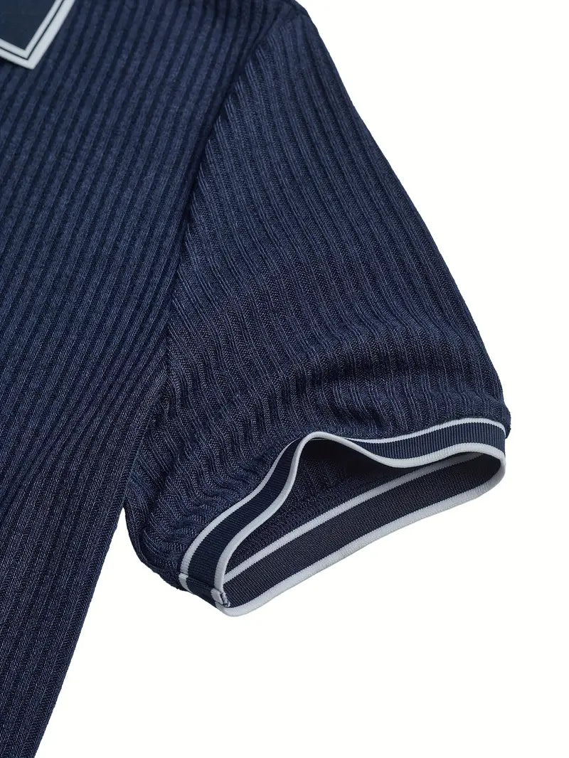 Men's short sleeve resort polo shirt