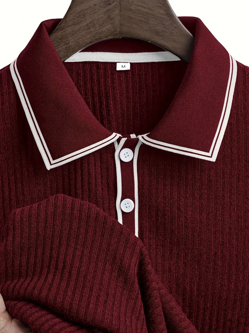 Men's short sleeve resort polo shirt