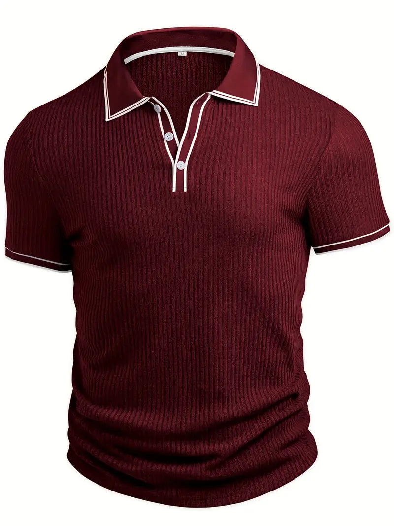Men's short sleeve resort polo shirt
