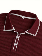 Men's short sleeve resort polo shirt