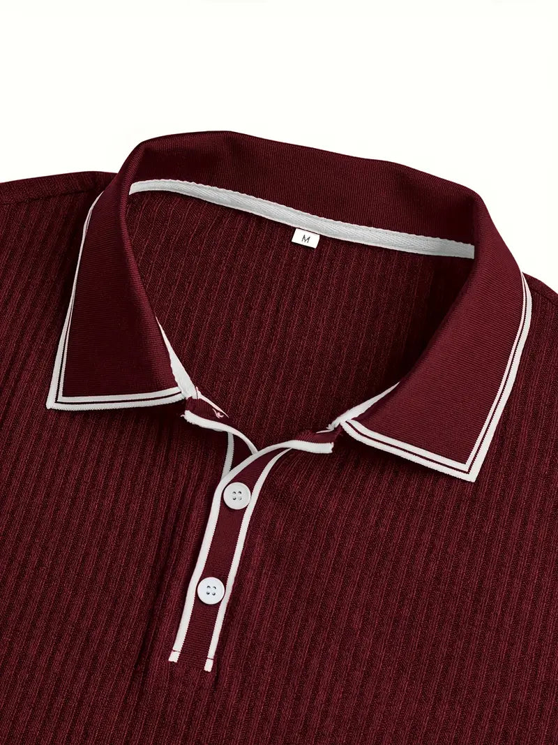 Men's short sleeve resort polo shirt