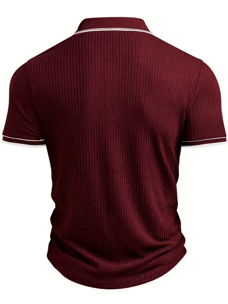 Men's short sleeve resort polo shirt