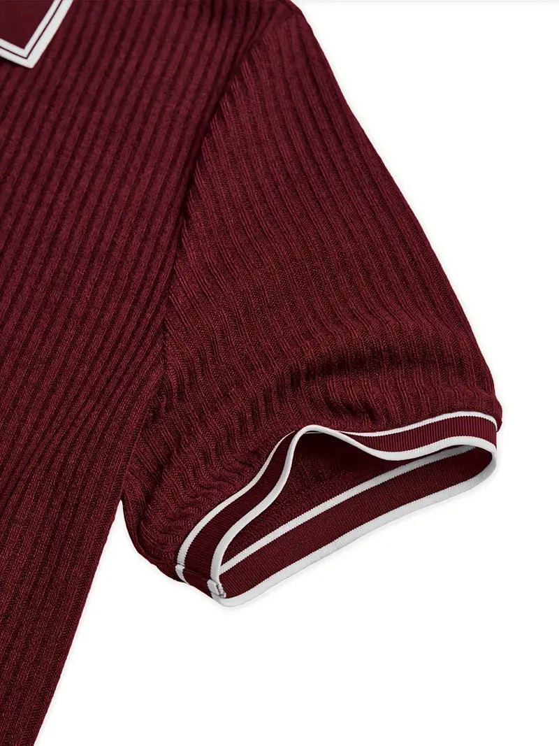 Men's short sleeve resort polo shirt