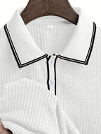Men's short sleeve resort polo shirt