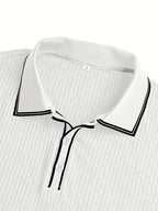 Men's short sleeve resort polo shirt