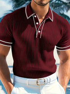 Men's short sleeve resort polo shirt