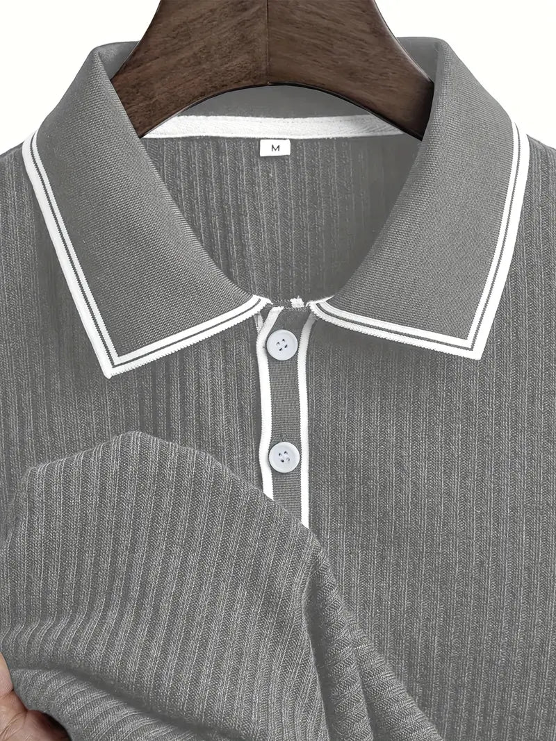 Men's short sleeve resort polo shirt