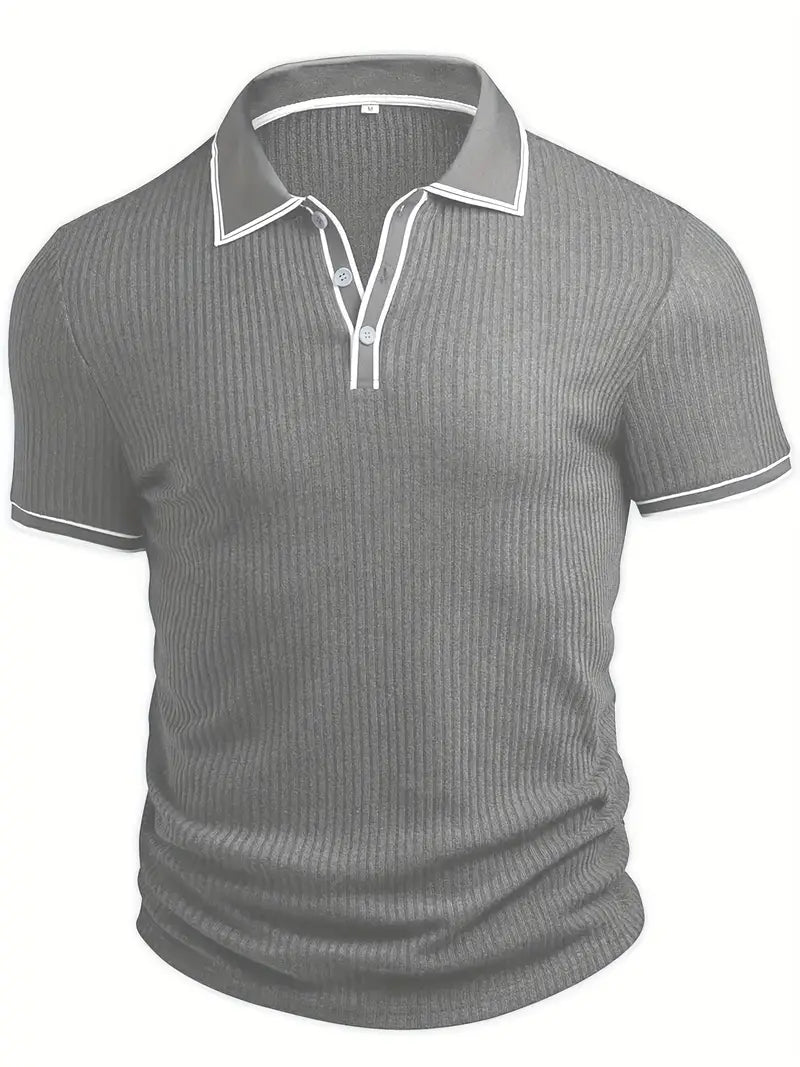 Men's short sleeve resort polo shirt
