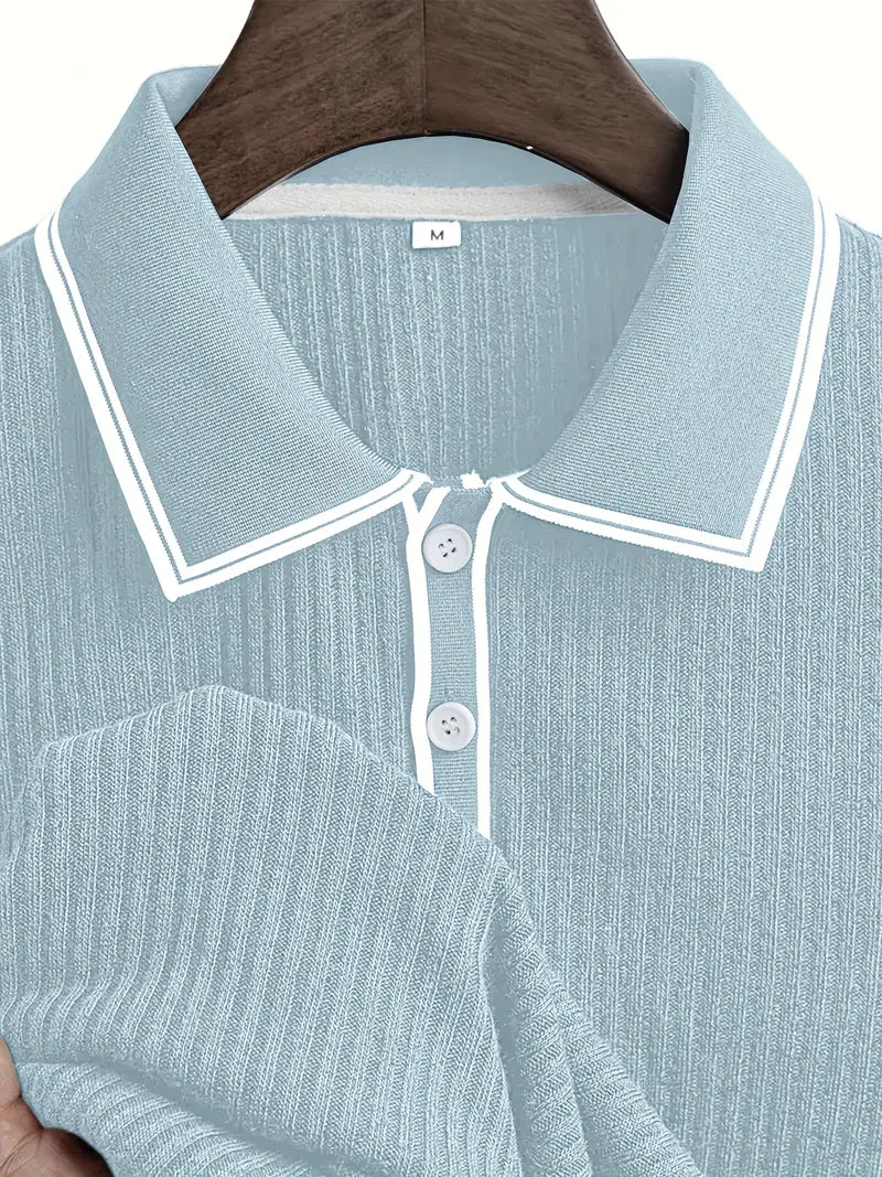 Men's short sleeve resort polo shirt