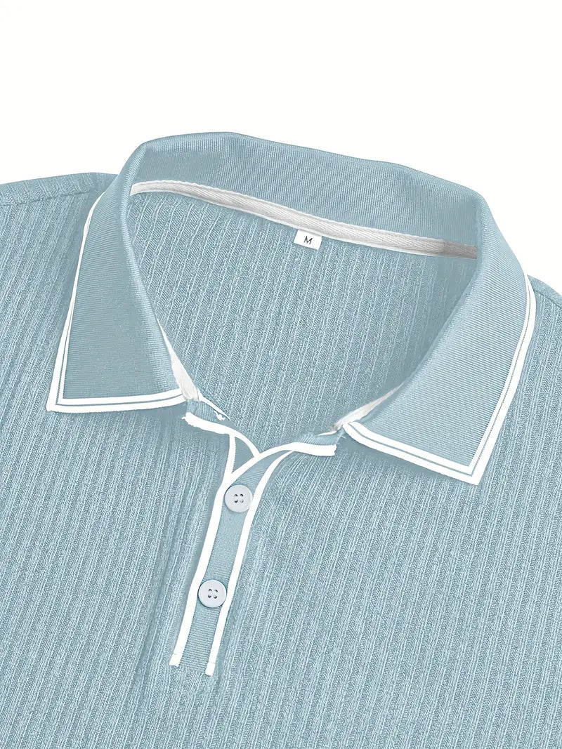 Men's short sleeve resort polo shirt