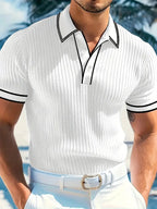 Men's short sleeve resort polo shirt