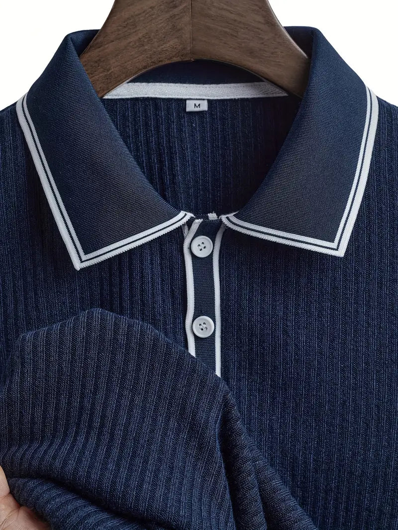Men's short sleeve resort polo shirt