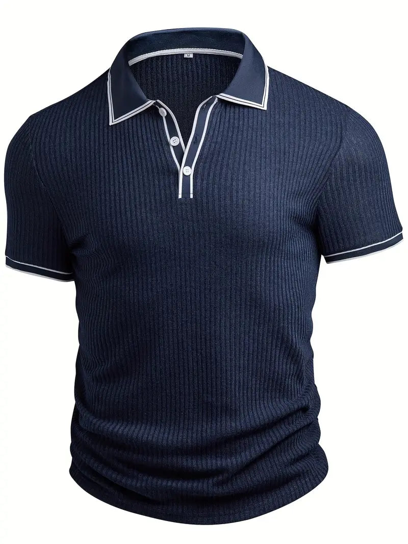 Men's short sleeve resort polo shirt