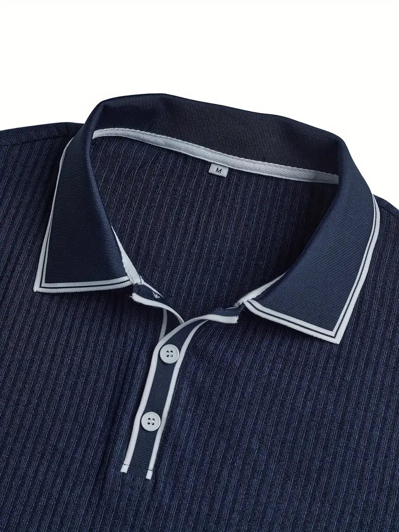 Men's short sleeve resort polo shirt