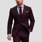 Men's slim fit wedding three-piece suit set