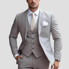 Men's slim fit wedding three-piece suit set