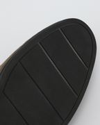 Men's slip-on loafers with black soles