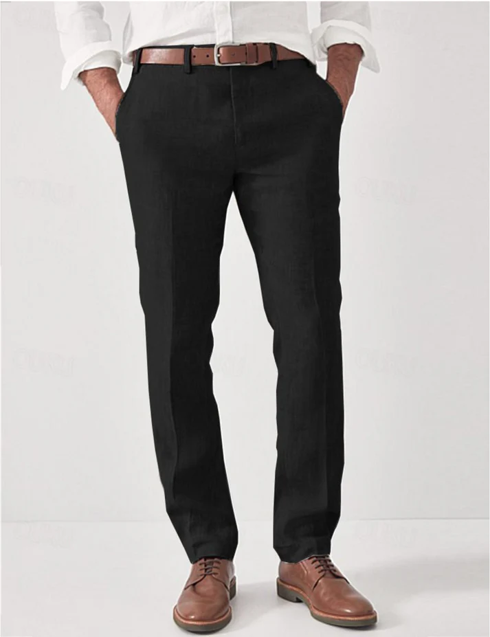 Men's straight leg summer resort trousers