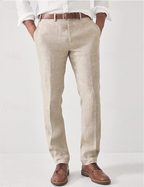Men's straight leg summer resort trousers