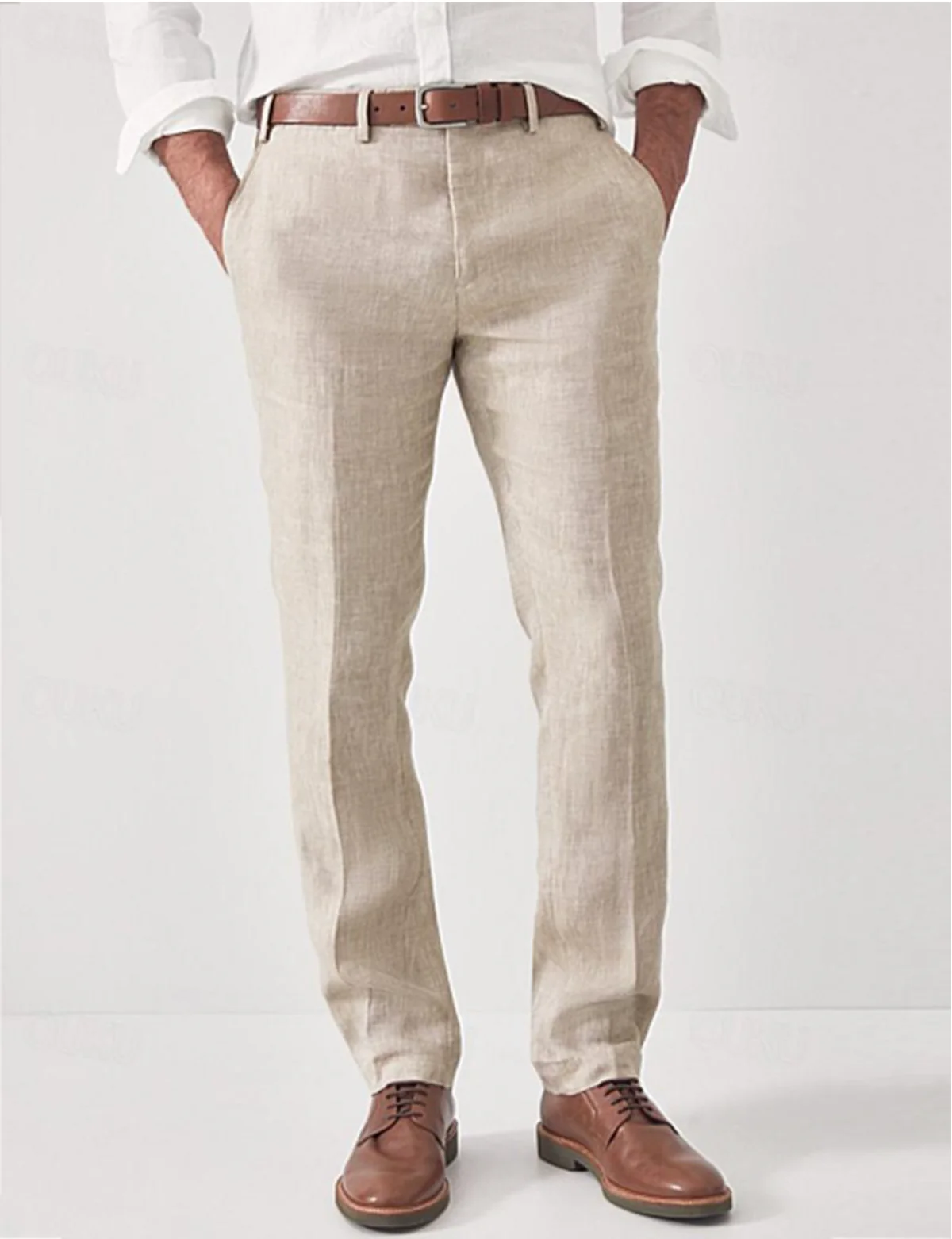 Men's straight leg summer resort trousers
