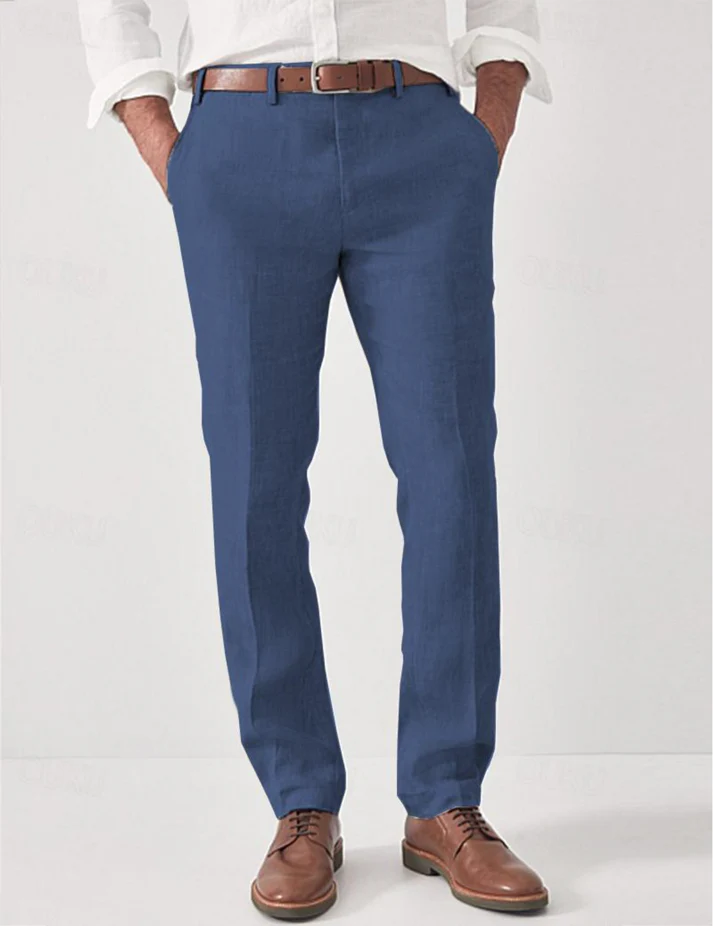 Men's straight leg summer resort trousers