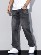 Men's straight leg wide-fit weekend jeans