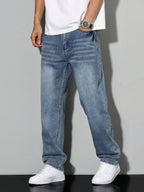 Men's straight leg wide-fit weekend jeans