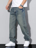 Men's straight leg wide-fit weekend jeans