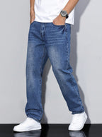 Men's straight leg wide-fit weekend jeans