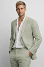 Men's tailored two-piece wedding guest suit