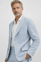 Men's tailored two-piece wedding guest suit