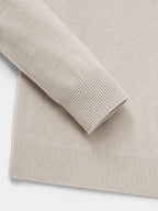 Men's zip-front long sleeve autumn sweater