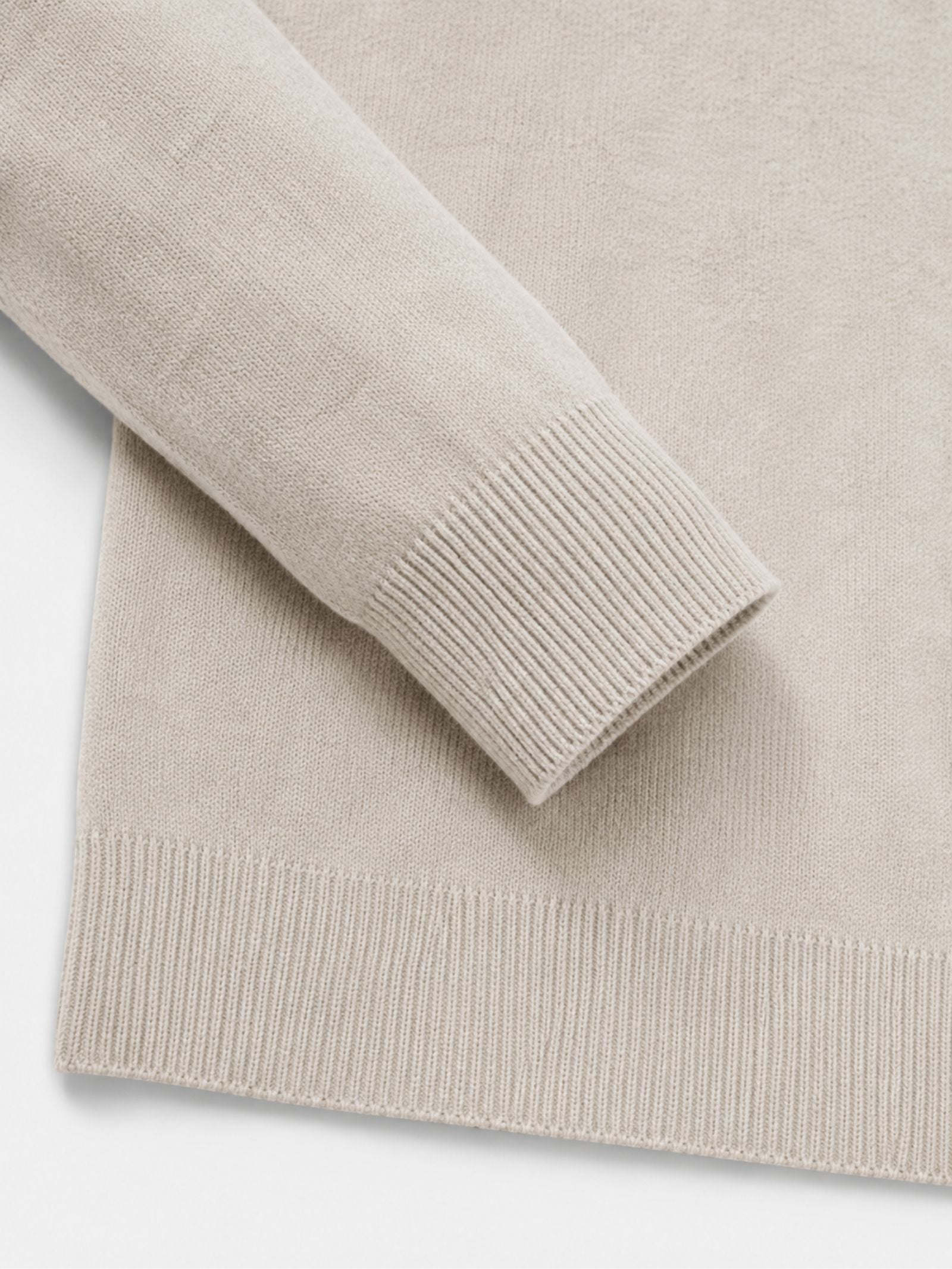 Men's zip-front long sleeve autumn sweater