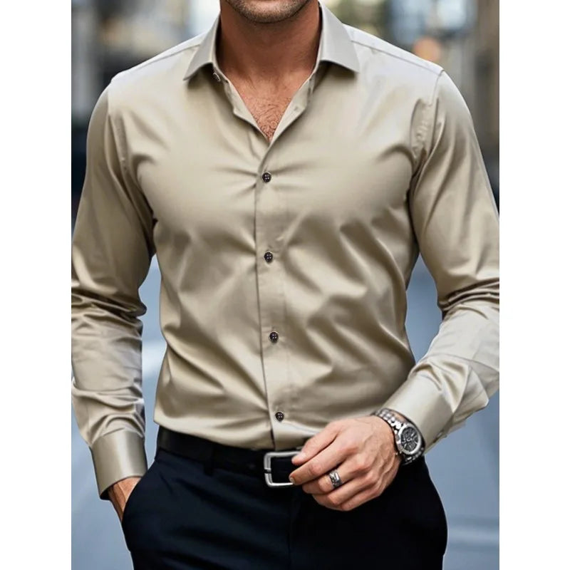mens-dress-shirt-slim-fit-khaki-detail