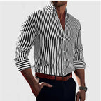 Men's Striped Dress Shirt | Casual Formal-2