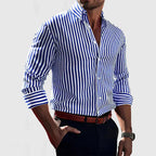 Men's Striped Dress Shirt | Casual Formal-1