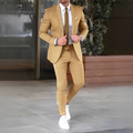 Men's Suit Set | Blazer Wide Leg Pants Formal-1