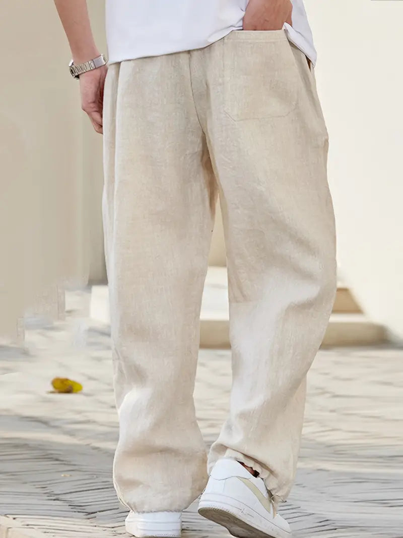 Men's Wide Leg Pants | Casual Baggy-3