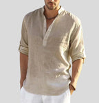 Men's Casual Shirt | Summer V-Neck-6