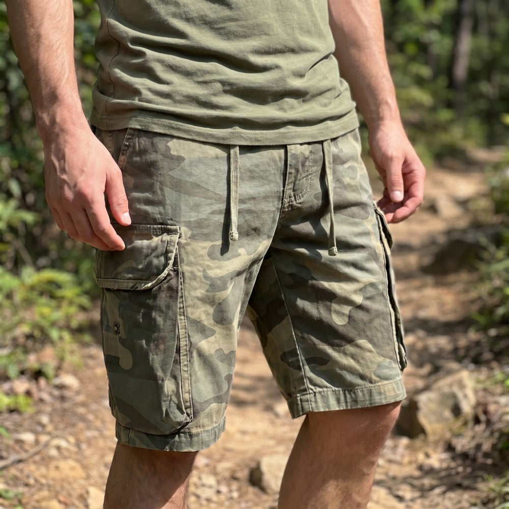 Men's Cargo Shorts | Casual Camo-8