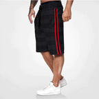 Men's Casual Shorts | Striped Wide Leg-6