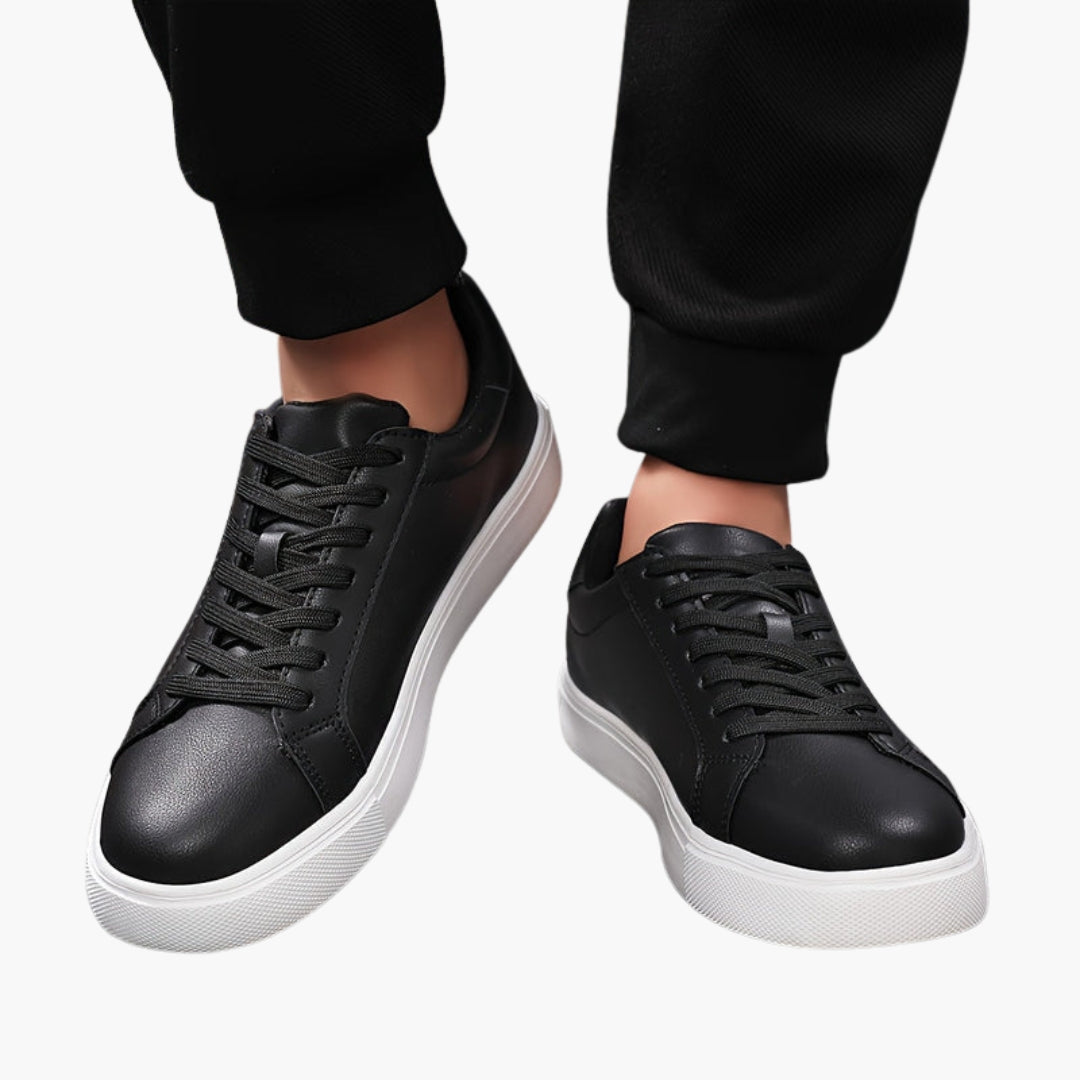 Men's Brown Lace-Up Sneakers | White Sole-6