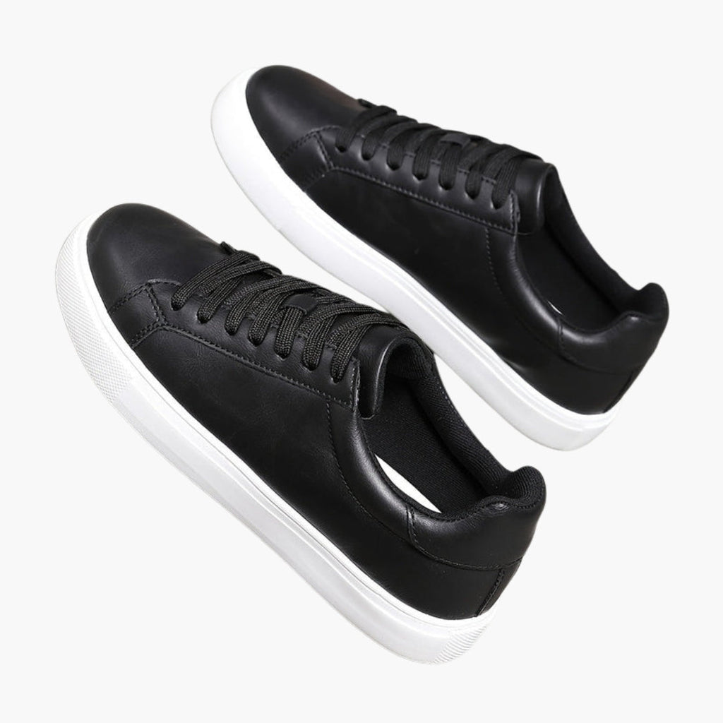 Men's Brown Lace-Up Sneakers | White Sole-3