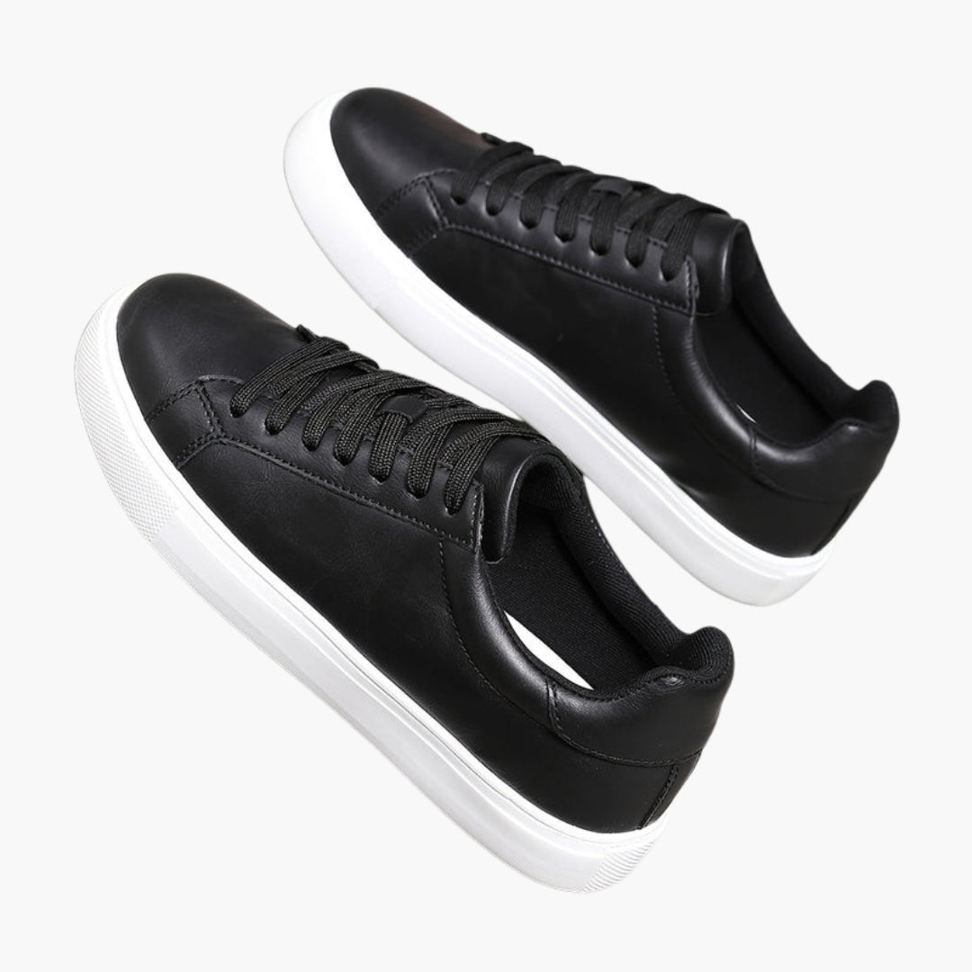 Men's Brown Lace-Up Sneakers | White Sole-3