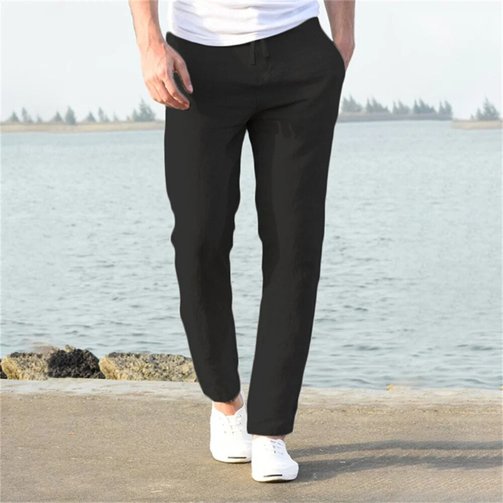 Men's Wide Leg Pants | Casual Summer-3