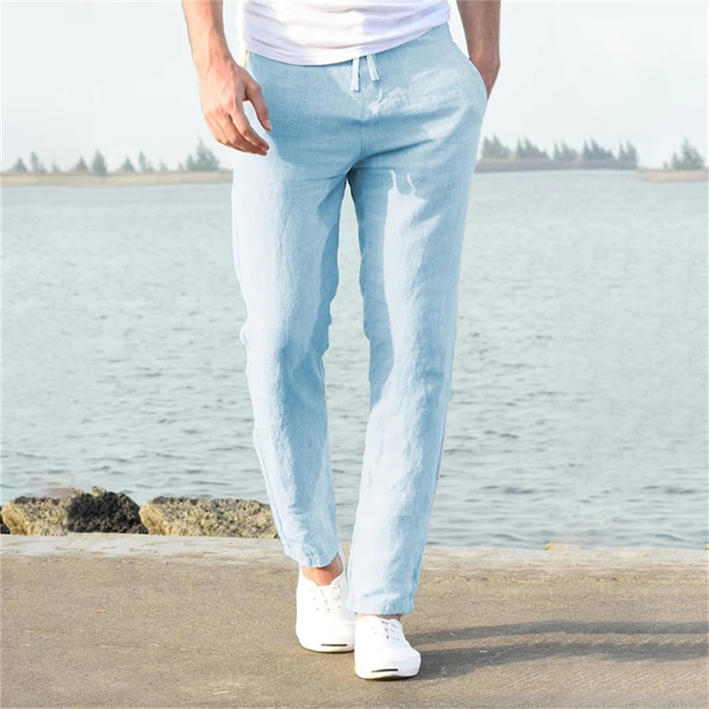 Men's Wide Leg Pants | Casual Summer-4