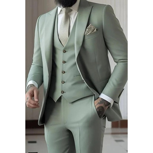Men's Wedding Guest Suit | Tailored Fit 3-Piece-1