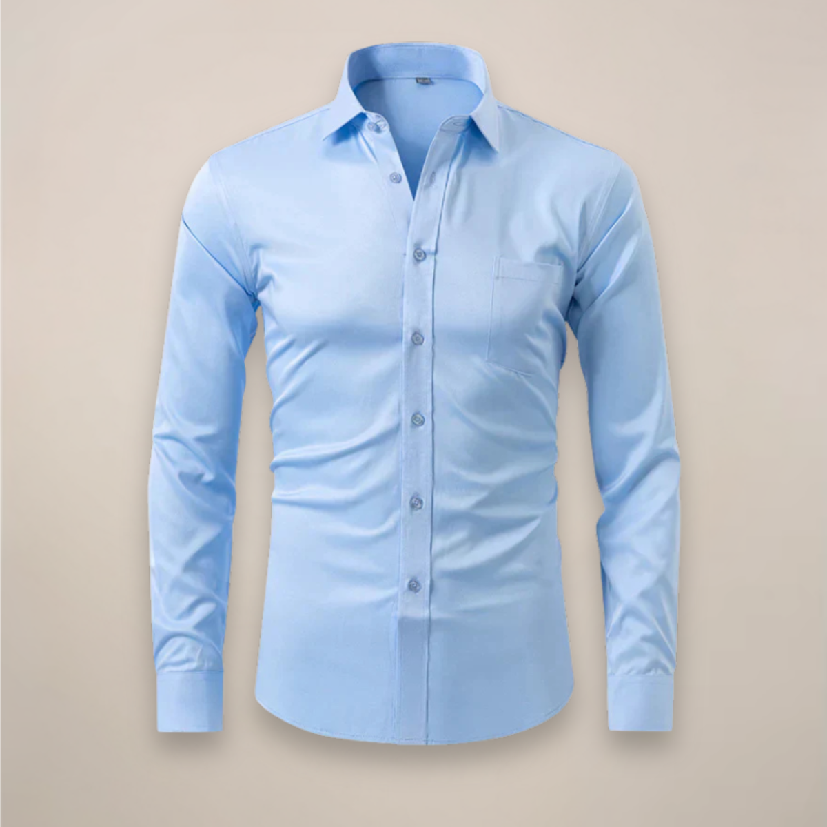 Men's fitted long sleeve workwear shirt