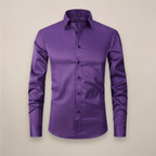 Men's fitted long sleeve workwear shirt