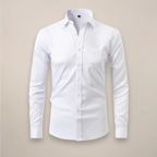 Men's fitted long sleeve workwear shirt